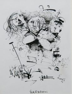 Anton Sulek pen & ink drawing