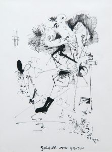 Antoni Sulek pen and ink drawing