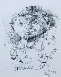 Antoni Sulek Untitled pen & ink drawing